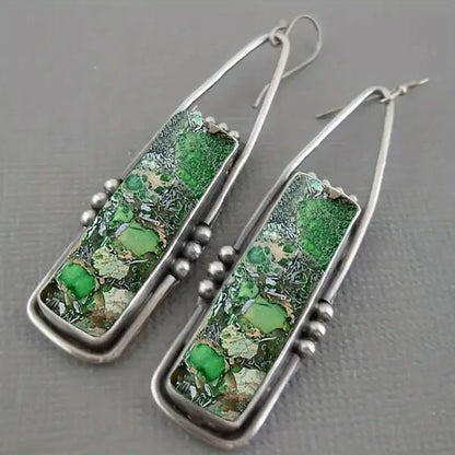 Women Fashion Retro Bohemian Turquoise Vintage Gift Earrings