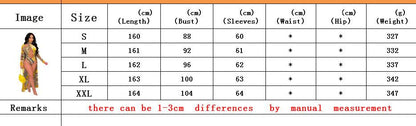 Women's Fashion Print Long Sleeve Cape Swimsuit Two Piece Bikini Dress Suits
