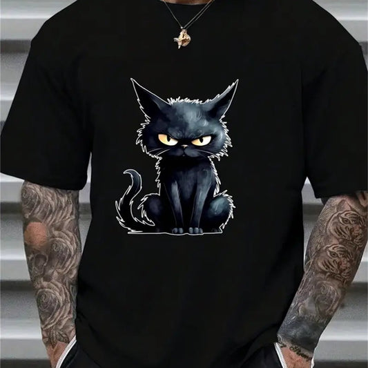 Men's Patterned Printed Short Sleeved Hip Hop Streetwear Tops Tees T-shirt