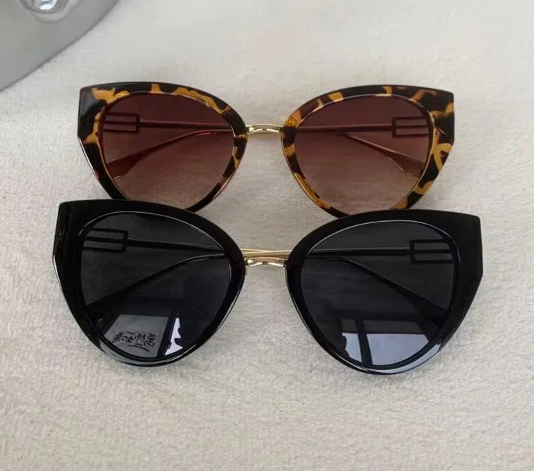 Vintage Cat Eye Women Designer Fashion Driving Shade Eyewear UV400 Sunglasses