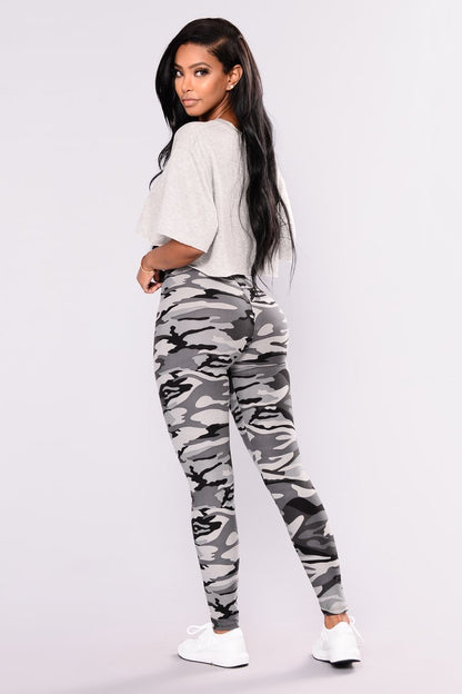 Sexy Women Camouflage Printed Party Legging Pants