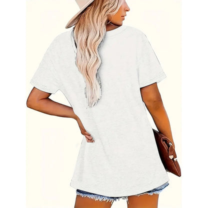 The Original Vintage Clothing Co. Women Crew Neck Tees Shirt Short Sleeve Print Tops
