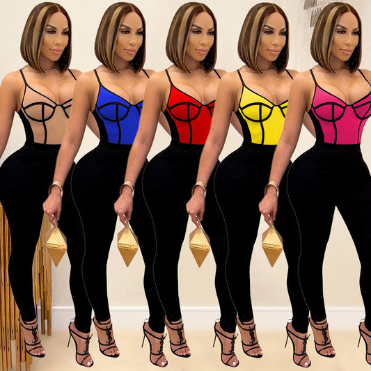 Fashion Sexy Suspender Night Clubwear Tights Party Jumpsuits