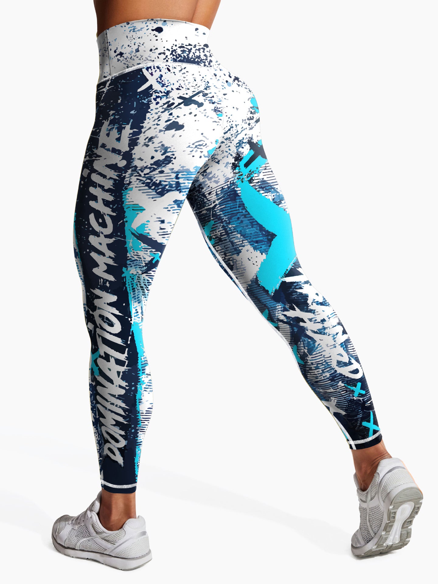 Sexy Printed Sports Fitness High Waist Tight Yoga Pants Leggings