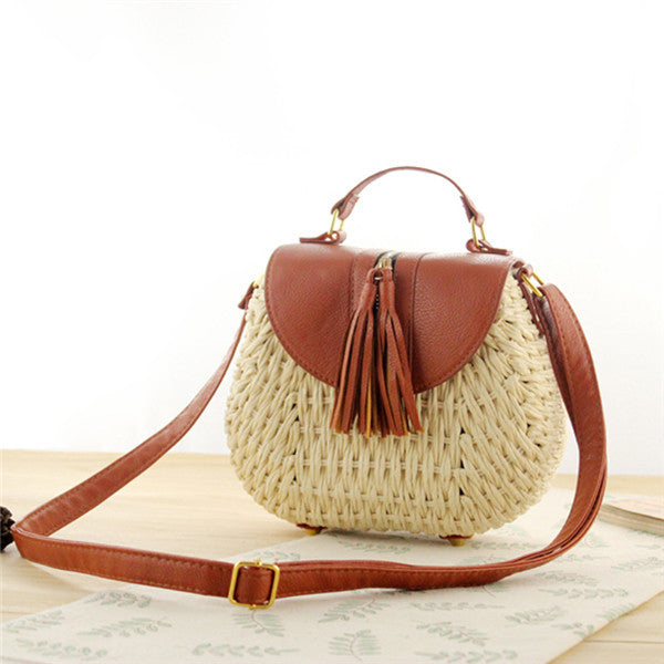 Women One Shoulder Messenger Beach Travel Handbag Bag