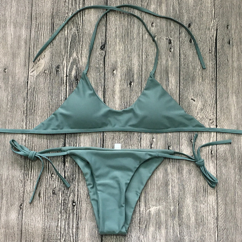 Two Pieces Sexy Women Floral Multicolor Bikini
