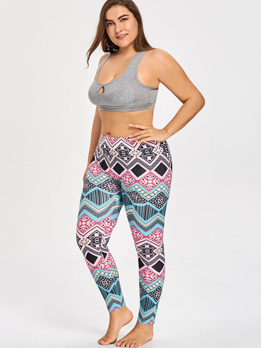 Plus Sizes Women 3D printed large size leggings Pant