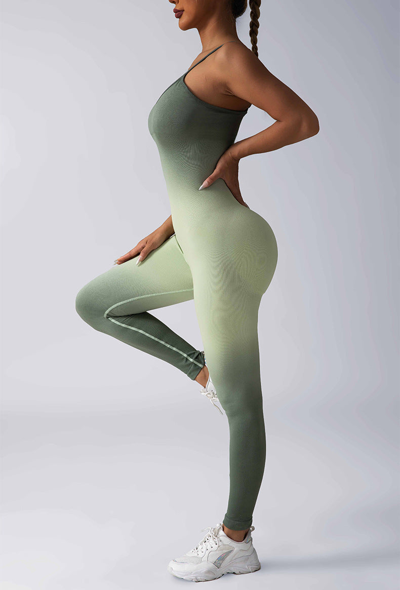 Tummy Control Women Fashion Gym Yoga Workout Seamless Jumpsuits