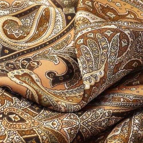 Women Design Square Silk Satin Scarf Flower Prints Bandana Scarves