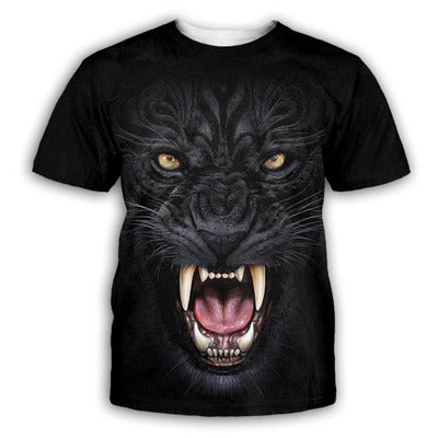 Fashion Women Animal 3D printed Streetwear Hip Hop Tees Tops T-shirts
