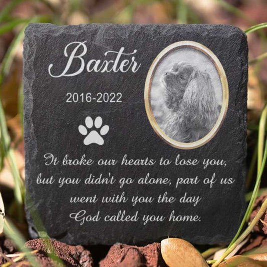 Cemetery Decorations for Grave, Pet Dog Cats Lover Loss Memorial Gifts Stone