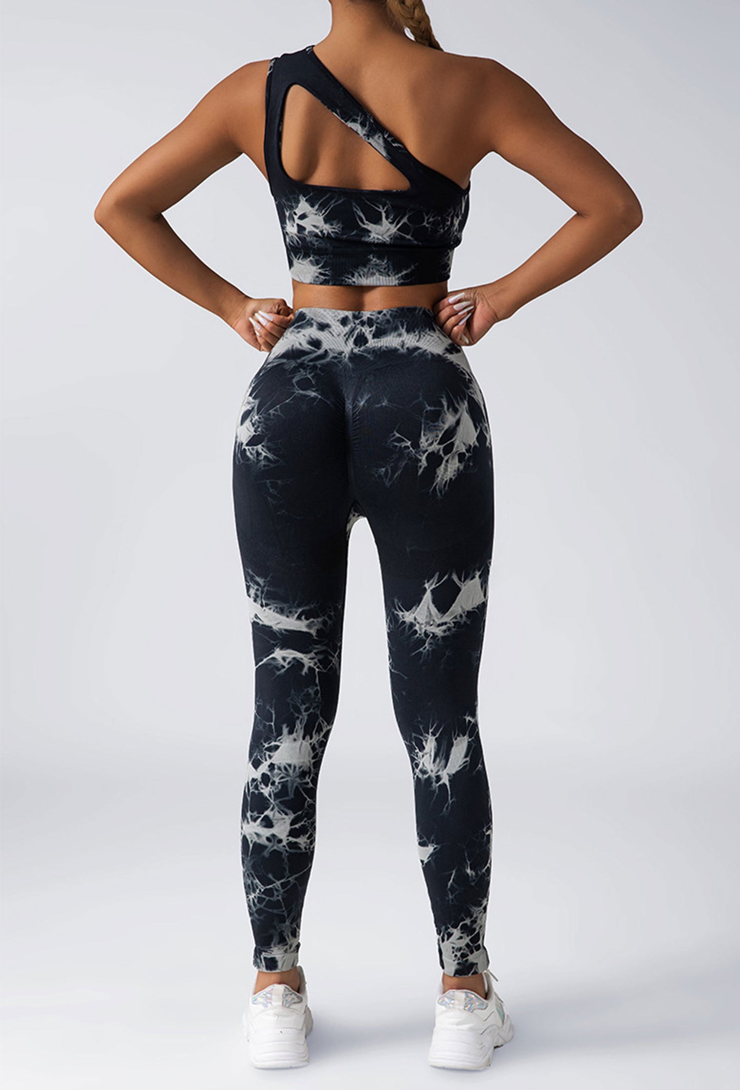 Women Scrunch Tie Dye Seamless Booty Gym Tights Leggings Butt Lifting High Waisted Yoga Pants -