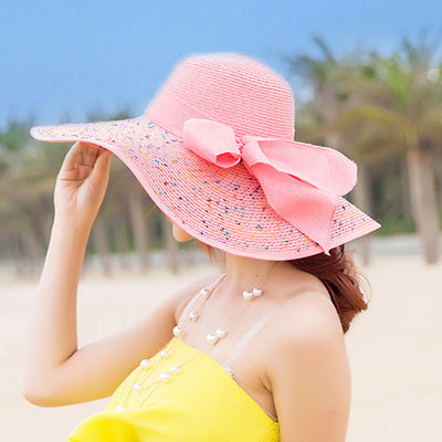 Women Fashion Large Foldable Rim Beach Hat
