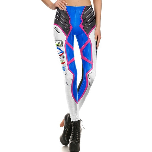 Women SUPERHERO D.VA Game Printed pants Leggings