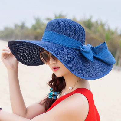 Women Fashion Large Foldable Rim Beach Hat