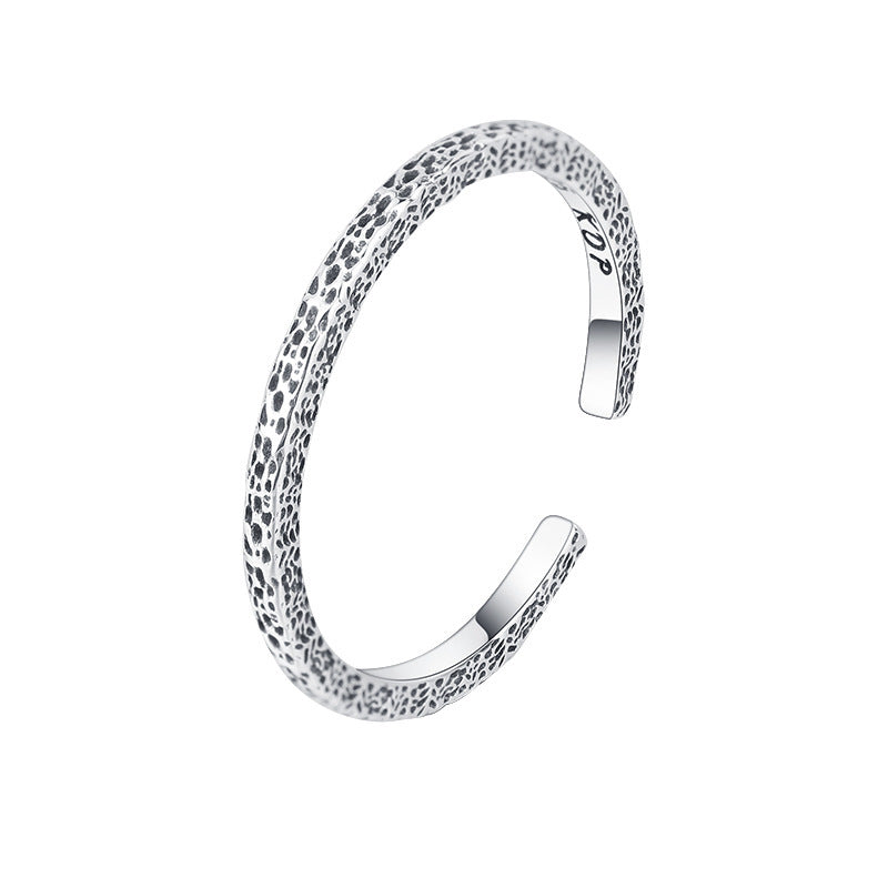 Women Fashion Silver 925 Cold Texture Stylish Retro Rings