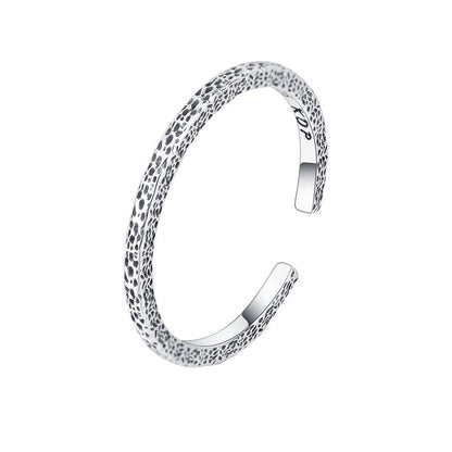 Women Fashion Silver 925 Cold Texture Stylish Retro Rings