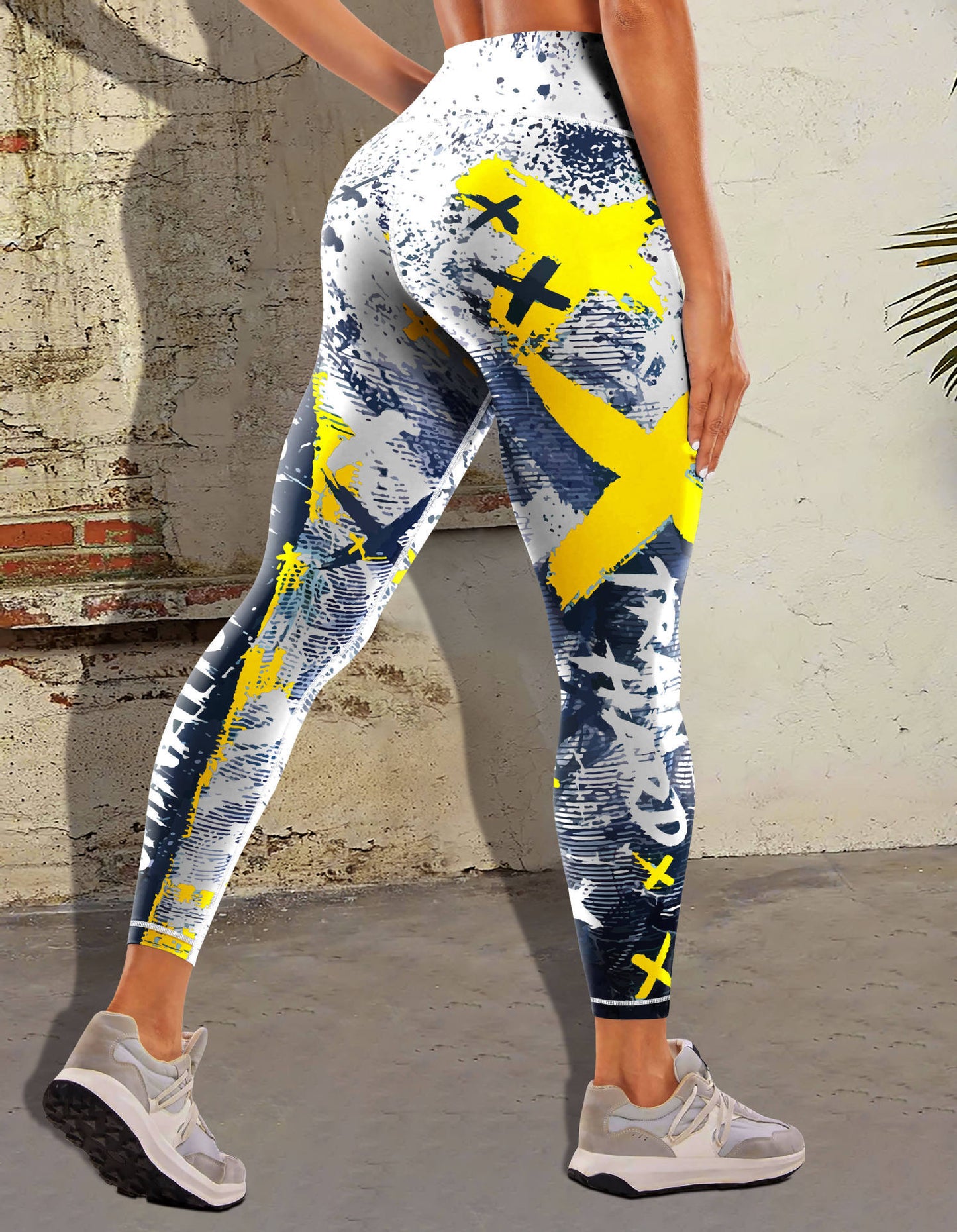 Sexy Printed Sports Fitness High Waist Tight Yoga Pants Leggings