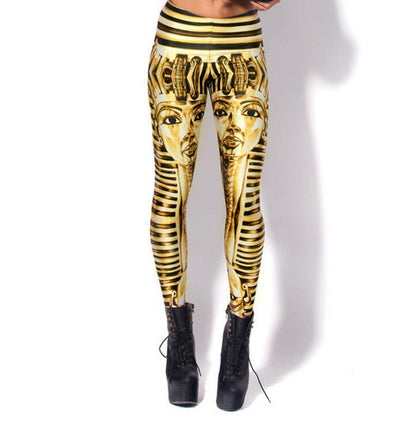 Sexy Egyptian Pharaoh King Tut 3d Digital Printed Leggings Pants