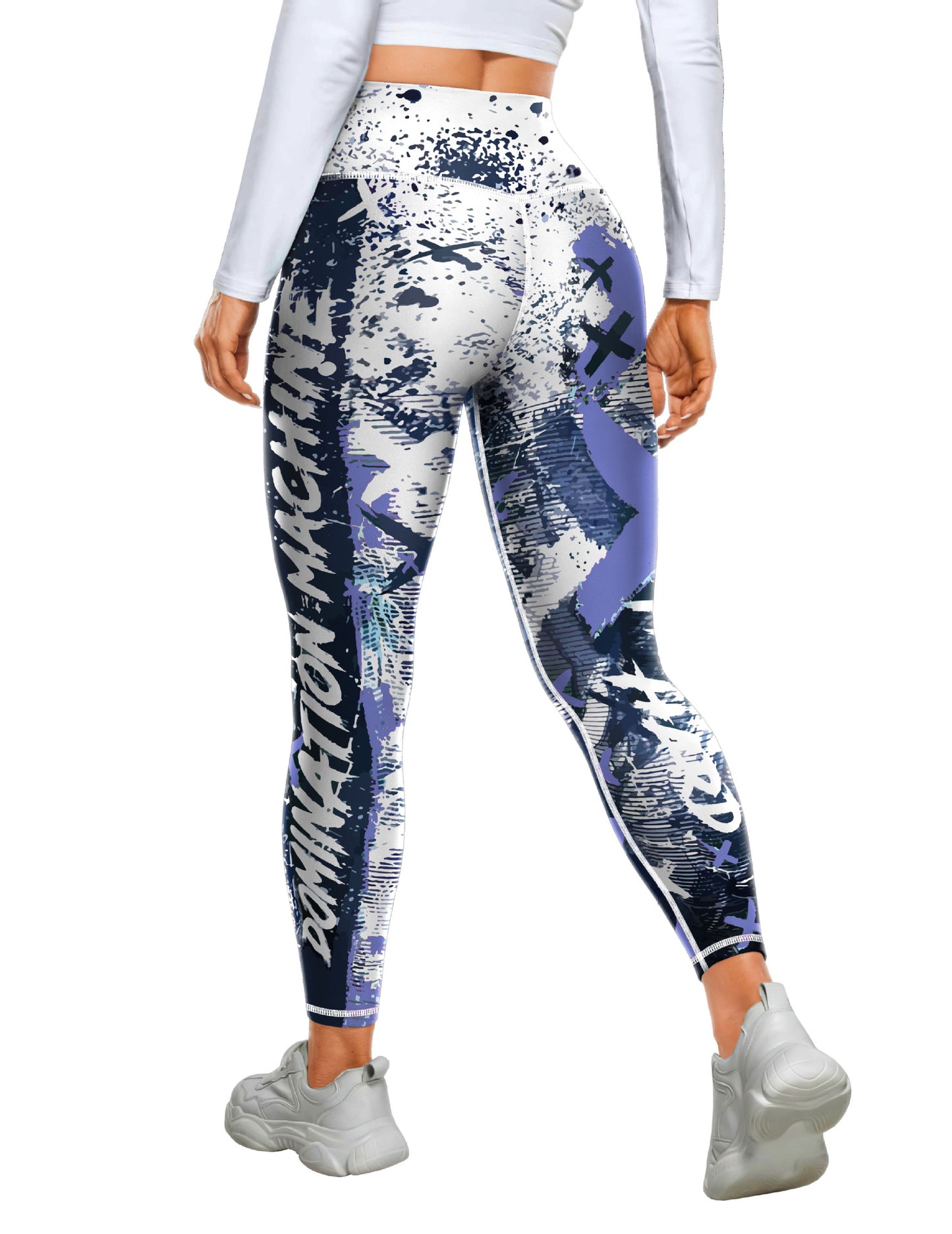 Sexy Printed Sports Fitness High Waist Tight Yoga Pants Leggings