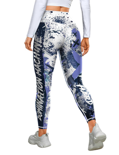 Sexy Printed Sports Fitness High Waist Tight Yoga Pants Leggings