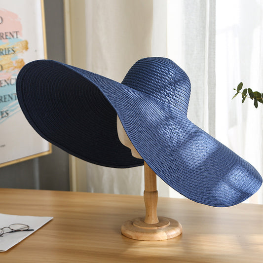 Women's Fashion Large Brim Light Board Sunshade Beach Travel Hat