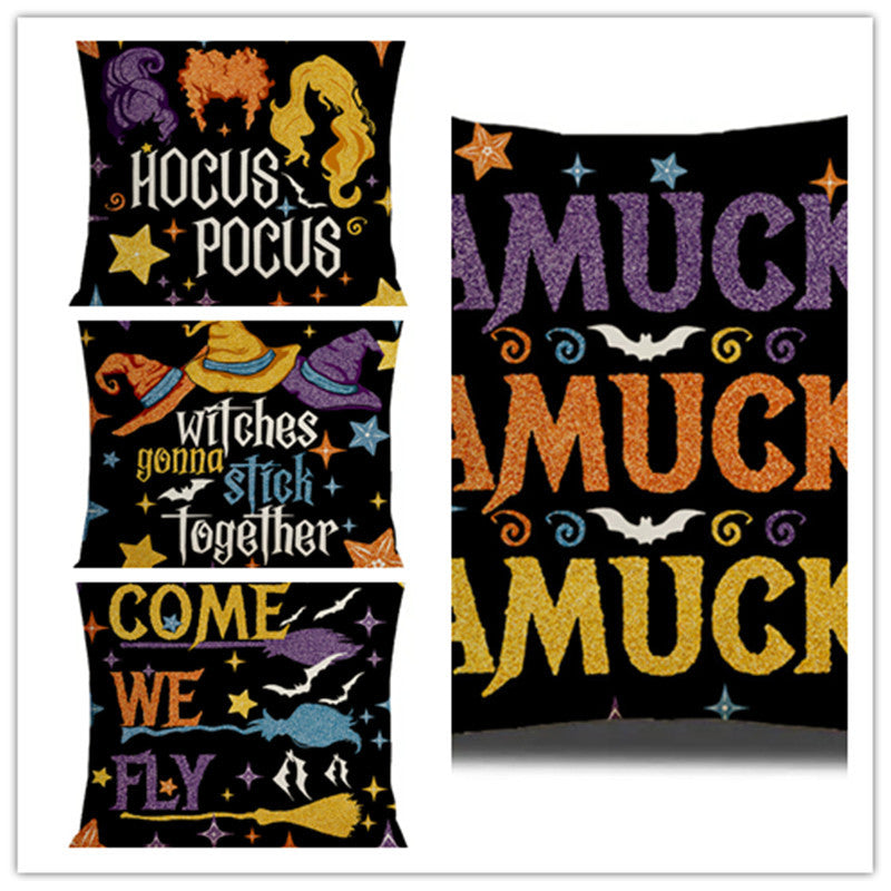 Halloween Printed Home Decor Sofa Cushion Pillowcase Cover