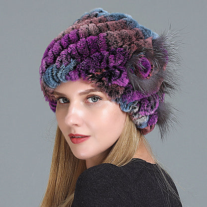 Women's Fashion Warm Fur Knitted Hats