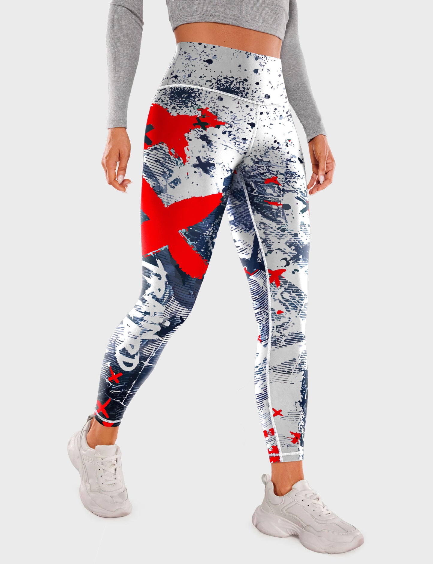 Sexy Printed Sports Fitness High Waist Tight Yoga Pants Leggings