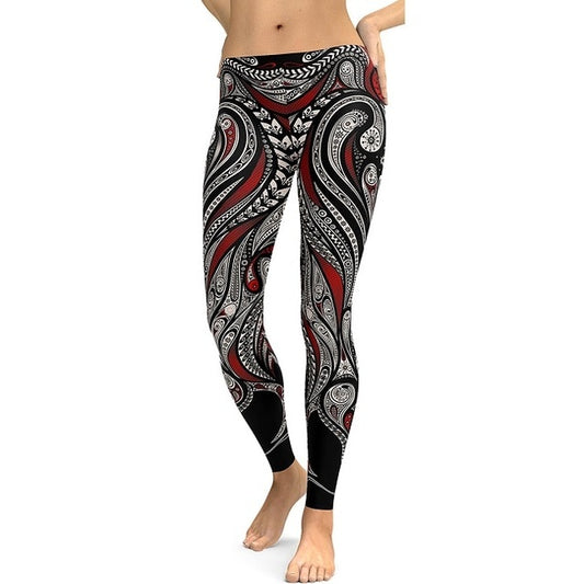 Women Mandala Flower 3D Digital Prints Leggings Pants