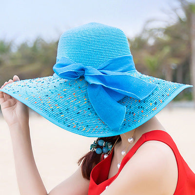 Women Fashion Large Foldable Rim Beach Hat