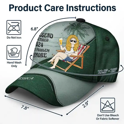 The Legend Has Retired 22/23/24 Not My Problem Anymore - Personalized Classic Caps Hat