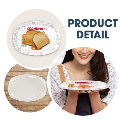 Grandma's Perfect Batch - Christmas, Loving Gift for Mom Grandma Family - Personalized Plate