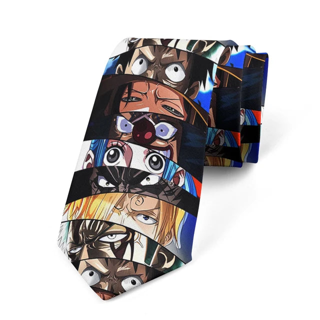 8cm Anime Printed Fashion Groomsmen Necktie Wedding Ties