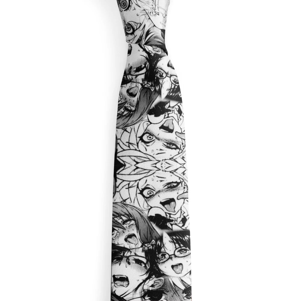 8cm Anime Printed Fashion Groomsmen Necktie Wedding Ties