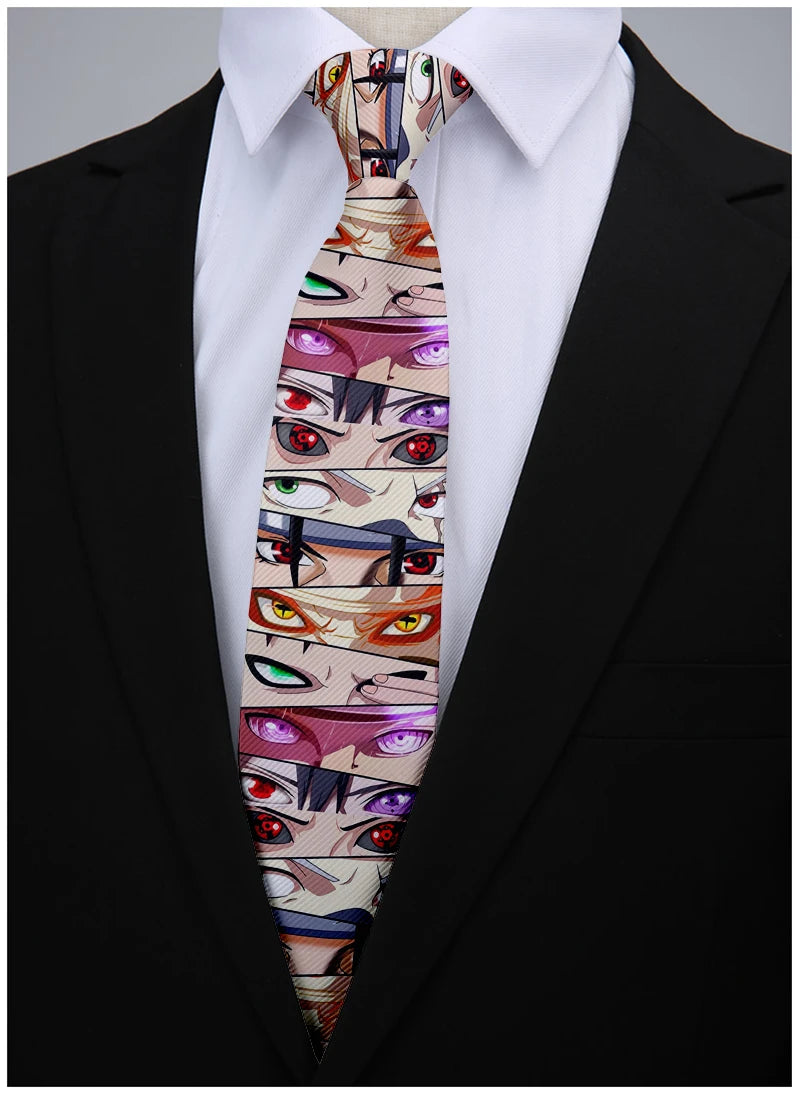 8cm Anime Printed Fashion Groomsmen Necktie Wedding Ties