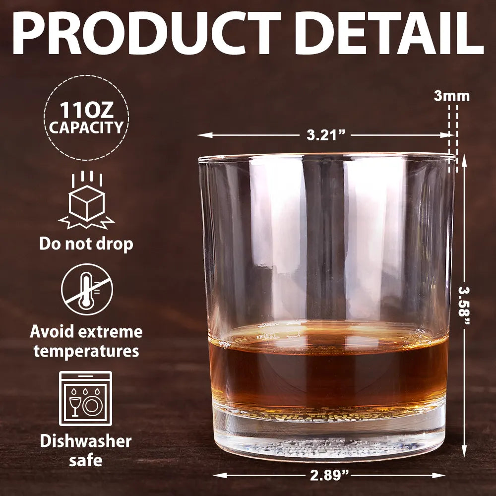 Friends & Alcohol The Glue Holding This Together - Personalized Engraved Whiskey Glass