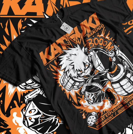 Bakugo Katsuki Hero MHA Anime Shirt Tees Tops