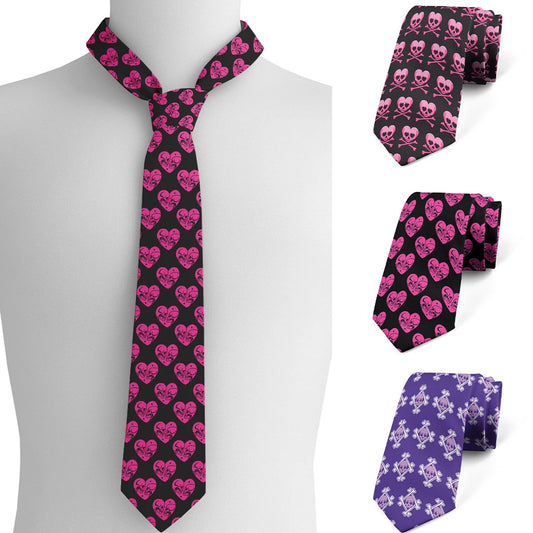 Classical Men Skull Fashion Cartoon Bowtie Neckties Ties