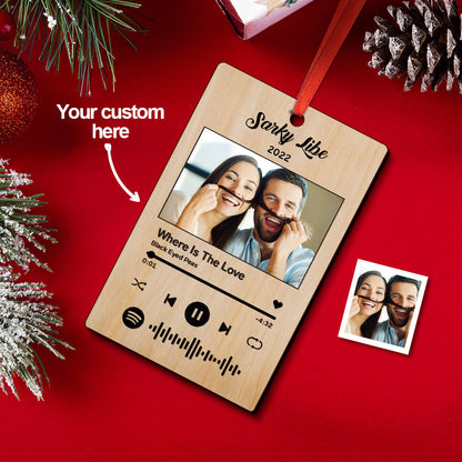 Custom Personalized Spotify Ornament Unique Gift for Christmas