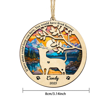 Personalized Pet Dog Lover Memorial Suncatcher Ornament Gifts