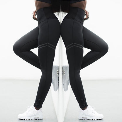 Women High Elastic Fitness Sport Slim Running Sportswear Sports Yoga Pants Training Leggings Trousers