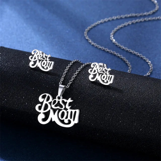 Cartoon Women Elf Angel Wings Pendant Charm Necklace Earrings Sets