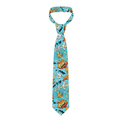 Men Cartoon Printed Fashion Lip Graffiti Wedding Halloween Necktie Ties