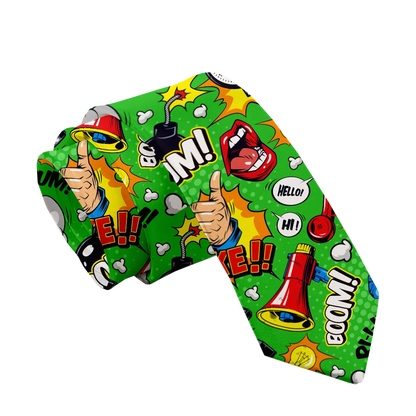 Men Cartoon Printed Fashion Lip Graffiti Wedding Halloween Necktie Ties