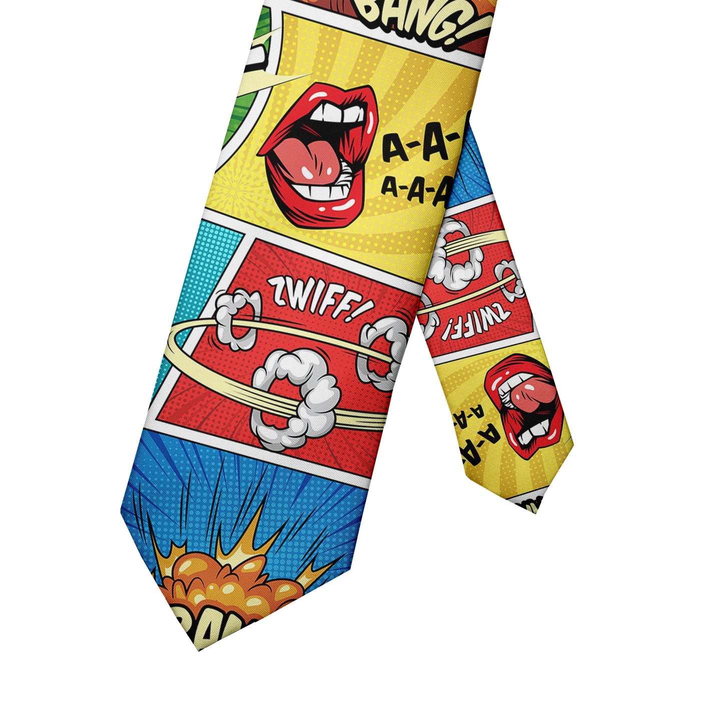 Men Cartoon Printed Fashion Lip Graffiti Wedding Halloween Necktie Ties