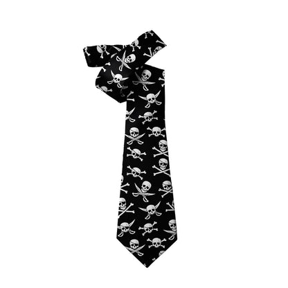 8cm Men Cartoon Skull Prints Fashion Novelty Ties Neckties