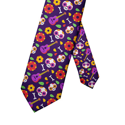 8cm Men Cartoon Skull Prints Fashion Novelty Ties Neckties