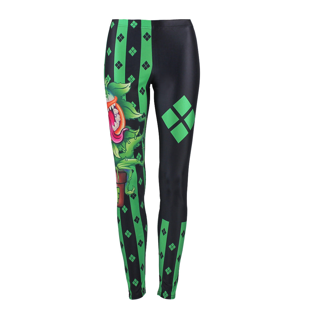 Women Halloween Party Clown Cosplay Printed 3D Digital Fitness Legging Pants