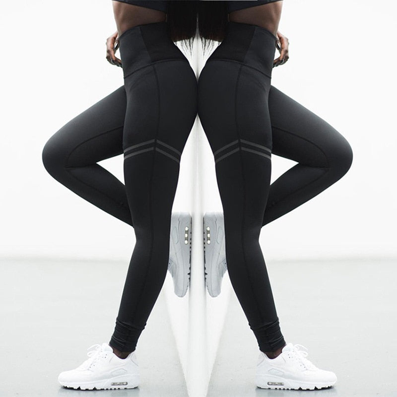 Women High Elastic Fitness Sport Slim Running Sportswear Sports Yoga Pants Training Leggings Trousers